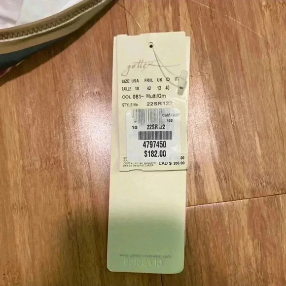 New with tags Gottex Women's Sardinia Halter One Piece Swimsuit - Picture 5 of 8